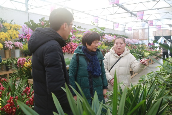 陕西省园艺技术工作站调研秦岭花世界